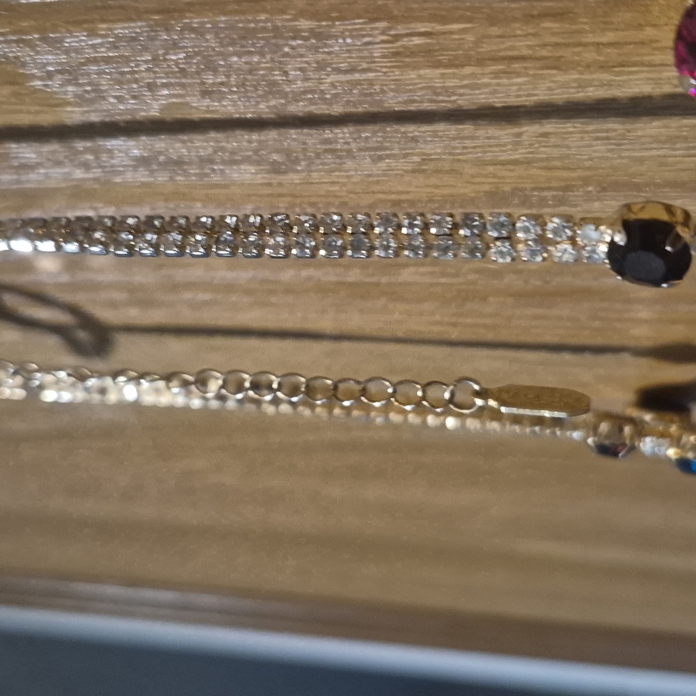 Natasha GLAMOUR Necklace Rare Find Blingy Shimmery Colorful - Picture 10 of 13